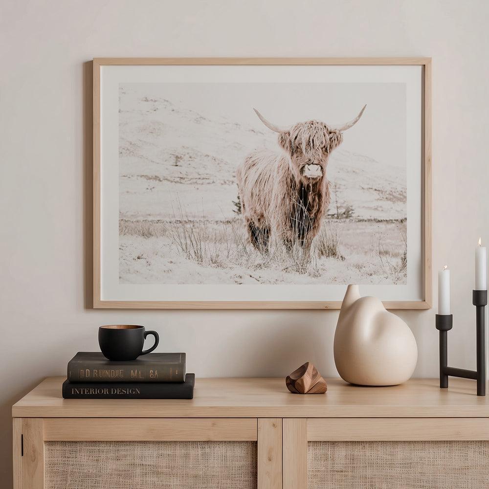 Whimsical Highland Cow, Style A|Canvas Wall Art Print,Poster Print