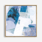 Shop Abstract Layers III Blue (Square) Canvas Print a painted abstract themed framed canvas wall art print from The Print Emporium artwork collection - Buy Australian made fine art painting style stretched canvas prints for the home and your interior decor space, TPE-WA-72694-CA-40X40-NF