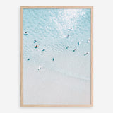 Shop Aerial Surfers II Photo Art Print a coastal themed photography wall art print from The Print Emporium wall artwork collection - Buy Australian made fine art poster and framed prints for the home and your interior decor, TPE-1233-AP