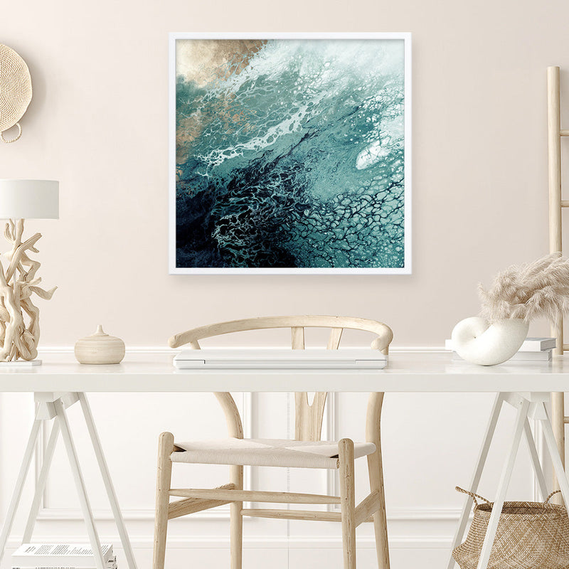 Shop Aveta (Square) Art Print a painted abstract themed wall art print from The Print Emporium wall artwork collection - Buy Australian made fine art painting style poster and framed prints for the home and your interior decor room, TPE-PC-HB008-AP