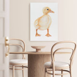 Shop Baby Duckling Canvas Print a painted adorable baby nursery room animal themed framed canvas wall art print from The Print Emporium artwork collection - Buy Australian made fine art painting style stretched canvas prints for the home and your interior decor space, TPE-254-CA-35X46-NF