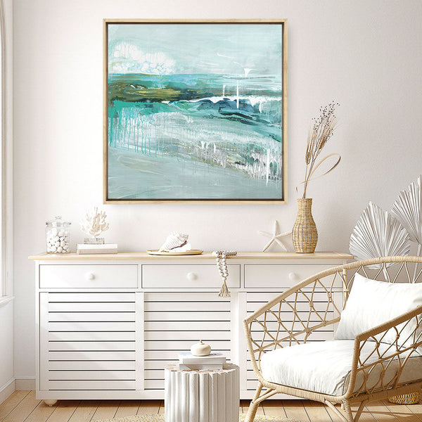 Shop Beneath The Surface (Square) Canvas Print a painted abstract themed framed canvas wall art print from The Print Emporium artwork collection - Buy Australian made fine art painting style stretched canvas prints for the home and your interior decor space, TPE-PC-BC018-CA-40X40-NF