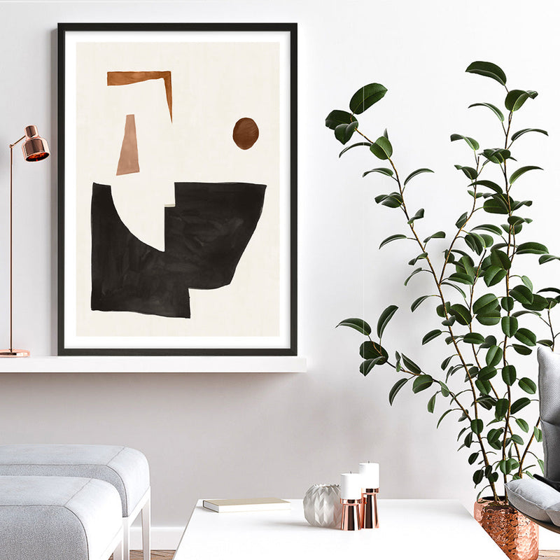 Shop Blockway II Art Print a painted abstract themed wall art print from The Print Emporium wall artwork collection - Buy Australian made fine art painting style poster and framed prints for the home and your interior decor room, TPE-PC-OS098-AP