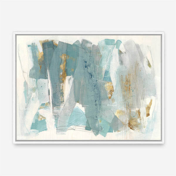 Shop Blue Glaze Canvas Print a painted abstract themed framed canvas wall art print from The Print Emporium artwork collection - Buy Australian made fine art painting style stretched canvas prints for the home and your interior decor space, TPE-PC-BC056-CA-35X46-NF