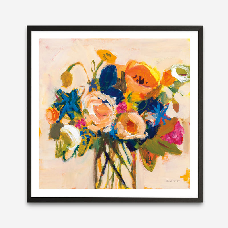 Shop Boho Blooms (Square) Art Print a floral themed painted wall art print from The Print Emporium wall artwork collection - Buy Australian made fine art painting style poster and framed prints for the home and your interior decor room