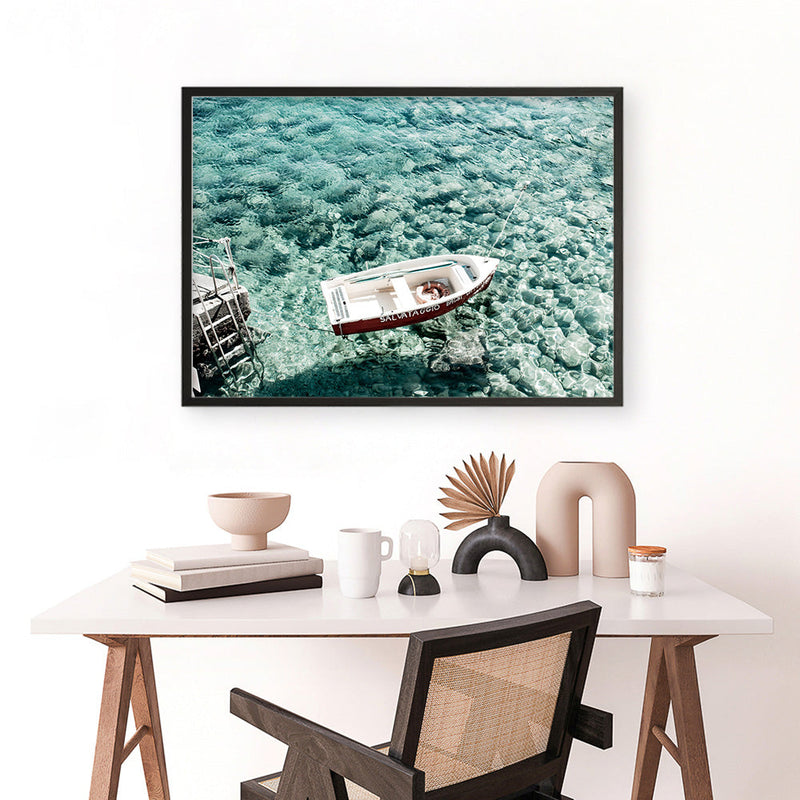 Shop Capri Boat I Photo Art Print a coastal themed photography wall art print from The Print Emporium wall artwork collection - Buy Australian made fine art poster and framed prints for the home and your interior decor, TPE-722-AP