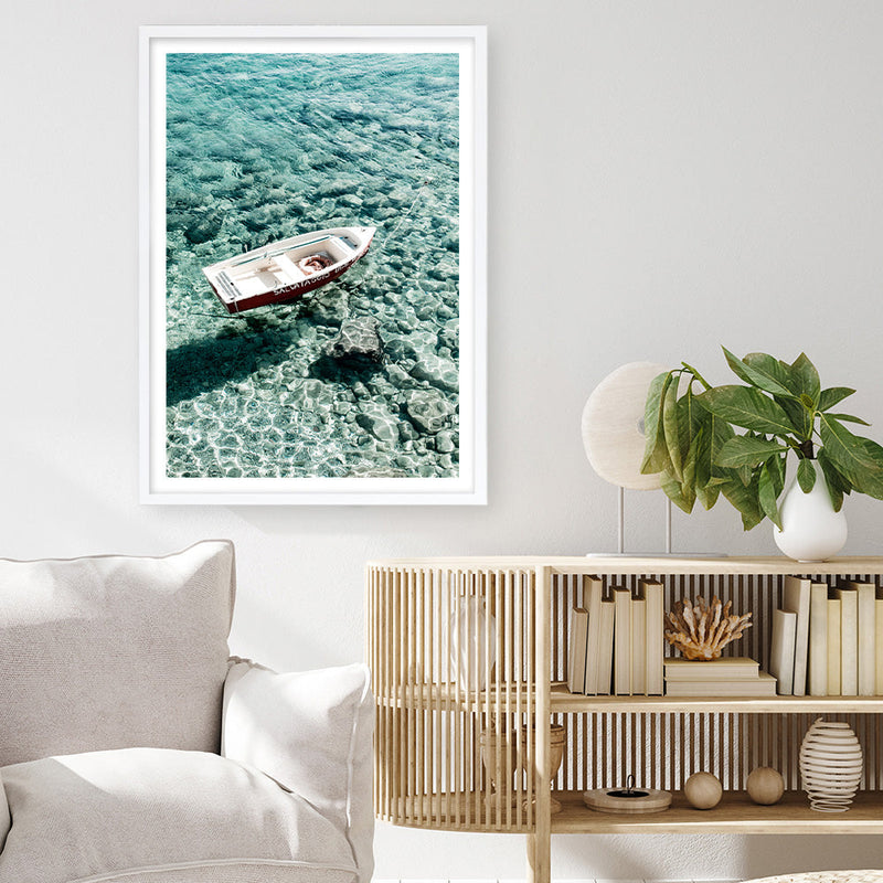 Shop Capri Boat II Photo Art Print a coastal themed photography wall art print from The Print Emporium wall artwork collection - Buy Australian made fine art poster and framed prints for the home and your interior decor, TPE-723-AP