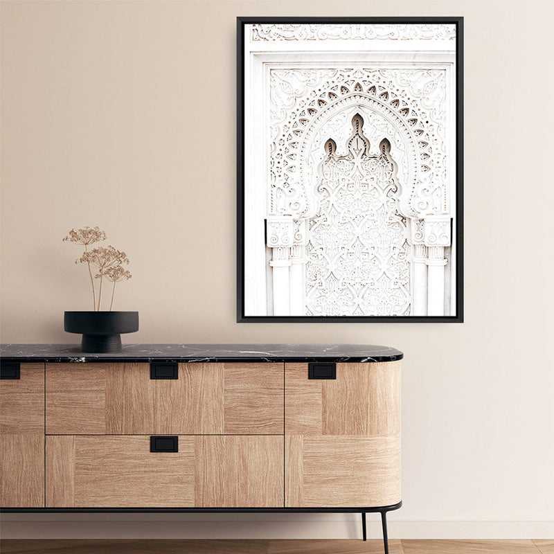 Shop Desert Temple Photo Canvas Print a Moroccan desert boho themed photography framed stretched canvas print from The Print Emporium wall artwork collection - Buy Australian made prints for the home and your interior decor space, TPE-1116-CA-35X46-NF