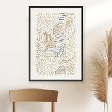 Shop Dreamy Geo I Art Print a painted abstract themed wall art print from The Print Emporium wall artwork collection - Buy Australian made fine art painting style poster and framed prints for the home and your interior decor room, TPE-PC-WL420-AP