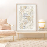 Shop Dreamy Geo II Art Print a painted abstract themed wall art print from The Print Emporium wall artwork collection - Buy Australian made fine art painting style poster and framed prints for the home and your interior decor room, TPE-PC-WL421-AP