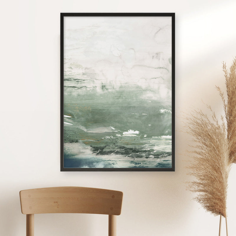 Shop Emerald Daze I Art Print a painted abstract themed wall art print from The Print Emporium wall artwork collection - Buy Australian made fine art painting style poster and framed prints for the home and your interior decor room, TPE-PC-PM041-AP