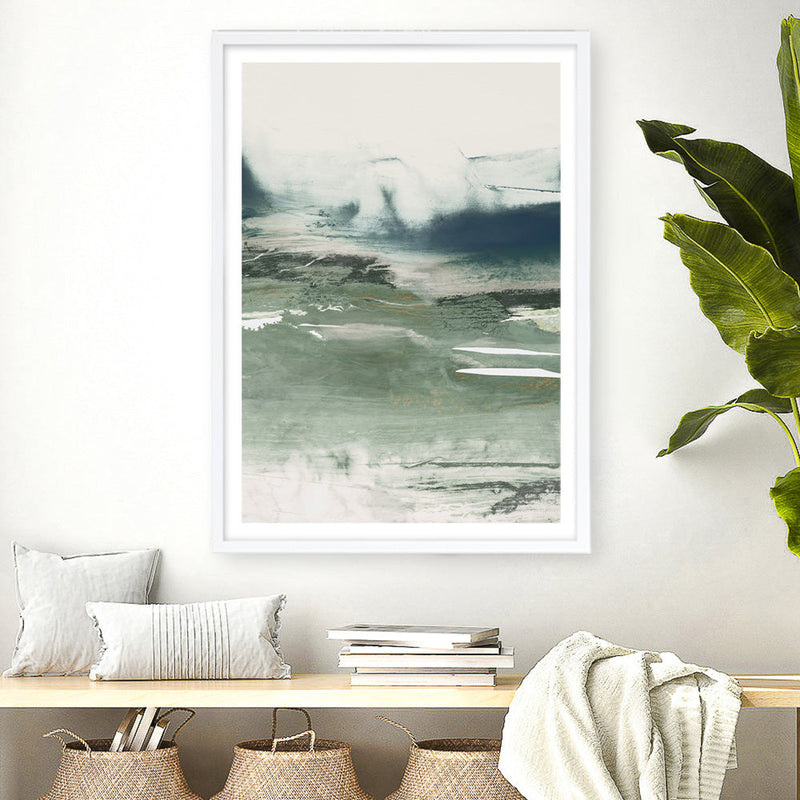 Shop Emerald Daze II Art Print a painted abstract themed wall art print from The Print Emporium wall artwork collection - Buy Australian made fine art painting style poster and framed prints for the home and your interior decor room, TPE-PC-PM042-AP