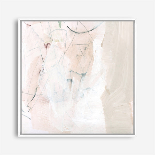 Shop Fade to White (Square) Canvas Print a painted abstract themed framed canvas wall art print from The Print Emporium artwork collection - Buy Australian made fine art painting style stretched canvas prints for the home and your interior decor space, TPE-DH-157-CA-40X40-NF