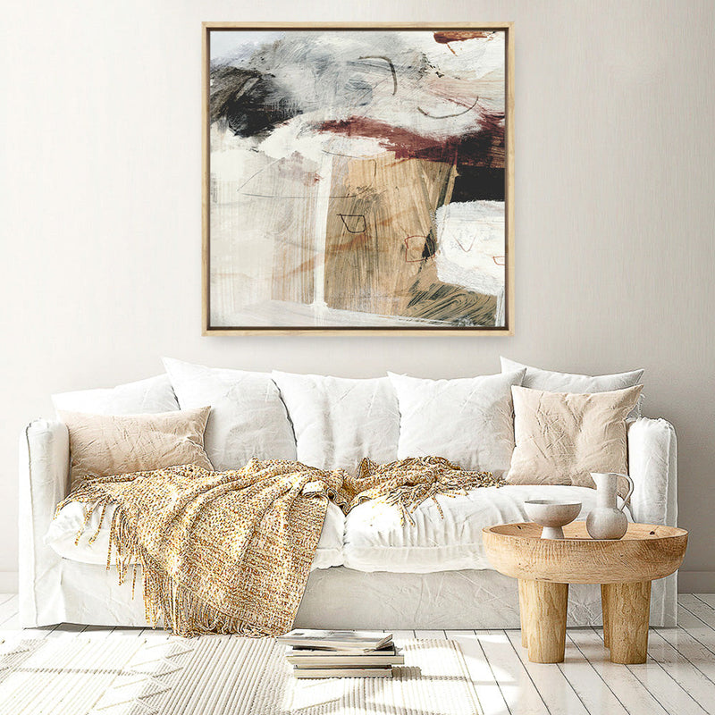 Shop Go With It 1 (Square) Canvas Print a painted abstract themed framed canvas wall art print from The Print Emporium artwork collection - Buy Australian made fine art painting style stretched canvas prints for the home and your interior decor space, TPE-DH-278-CA-40X40-NF