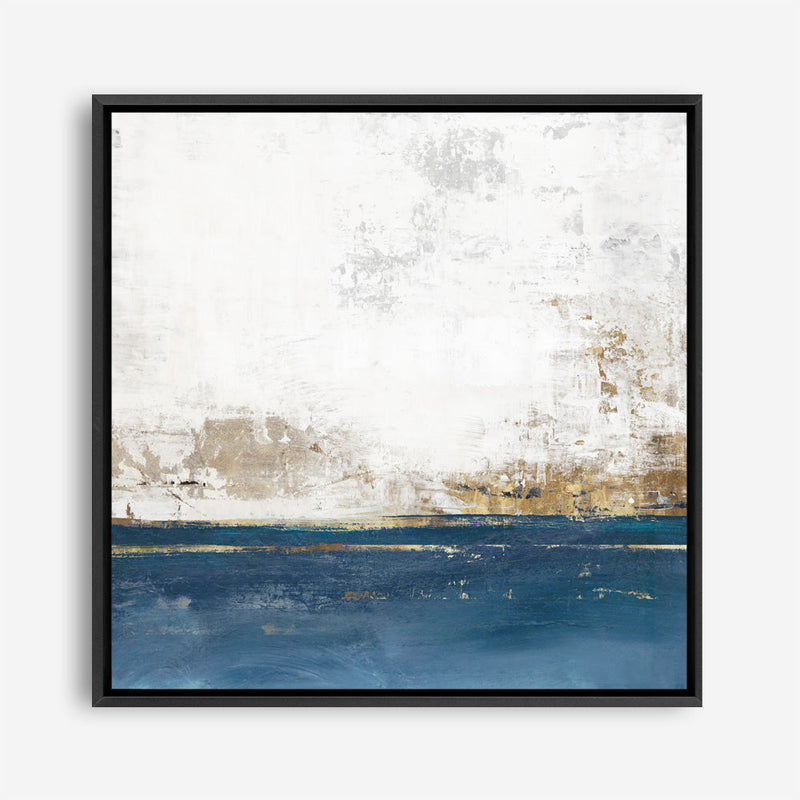Shop Golden Horizon I (Square) Canvas Print a painted abstract themed framed canvas wall art print from The Print Emporium artwork collection - Buy Australian made fine art painting style stretched canvas prints for the home and your interior decor space, TPE-PC-PI508-CA-40X40-NF