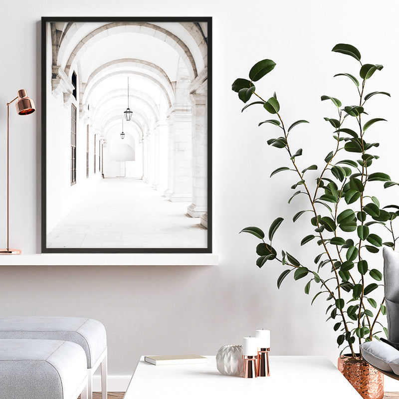 Shop Grand Hallway Photo Art Print a Moroccan desert boho themed photography wall art print from The Print Emporium wall artwork collection - Buy Australian made fine art poster and framed prints for the home and your interior decor room, TPE-1118-AP