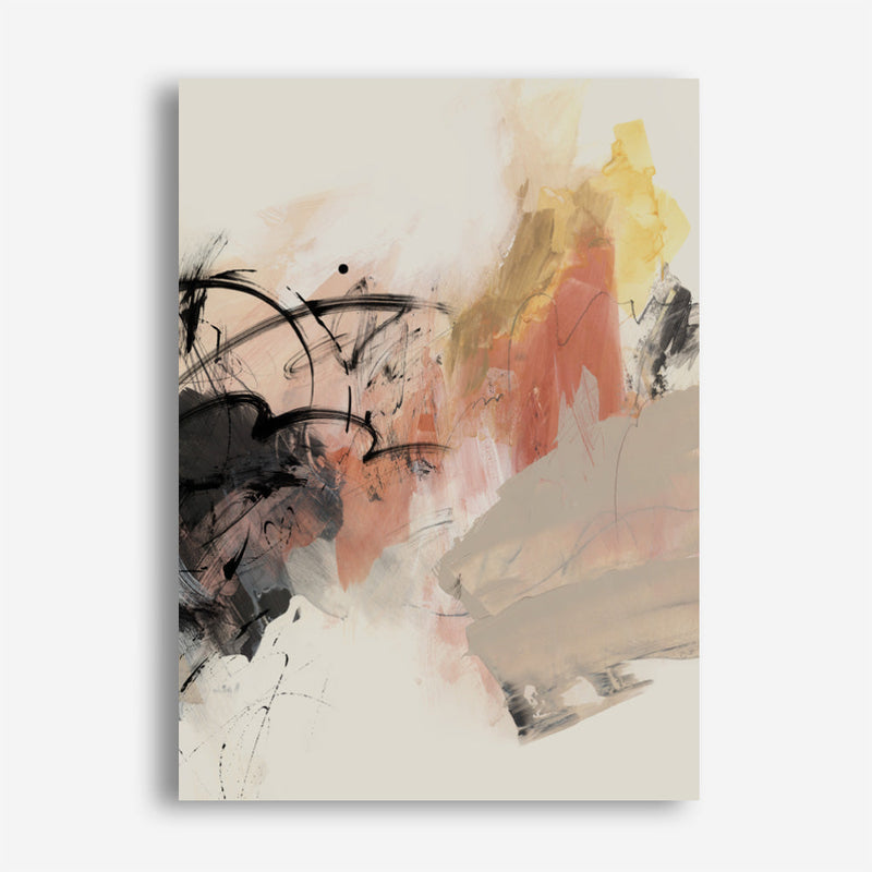 Shop Grapefruit I Canvas Print a painted abstract themed framed canvas wall art print from The Print Emporium artwork collection - Buy Australian made fine art painting style stretched canvas prints for the home and your interior decor space, TPE-PC-PI450-CA-35X46-NF
