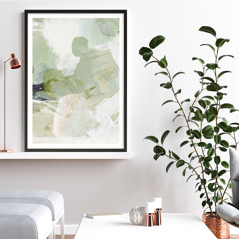Shop Green 3 Art Print a painted abstract themed wall art print from The Print Emporium wall artwork collection - Buy Australian made fine art painting style poster and framed prints for the home and your interior decor room, TPE-DH-055-AP