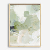 Shop Green 3 Canvas Print a painted abstract themed framed canvas wall art print from The Print Emporium artwork collection - Buy Australian made fine art painting style stretched canvas prints for the home and your interior decor space, TPE-DH-055-CA-35X46-NF