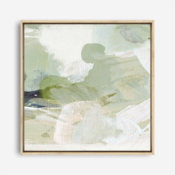 Shop Green 3 (Square) Canvas Print a painted abstract themed framed canvas wall art print from The Print Emporium artwork collection - Buy Australian made fine art painting style stretched canvas prints for the home and your interior decor space, TPE-DH-280-CA-40X40-NF