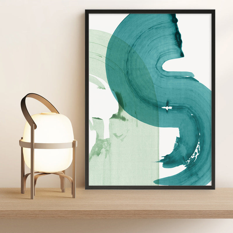 Shop Green Movement I Art Print a painted abstract themed wall art print from The Print Emporium wall artwork collection - Buy Australian made fine art painting style poster and framed prints for the home and your interior decor room, TPE-PC-PI463-AP