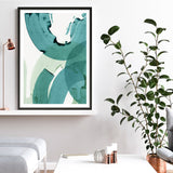 Shop Green Movement II Art Print a painted abstract themed wall art print from The Print Emporium wall artwork collection - Buy Australian made fine art painting style poster and framed prints for the home and your interior decor room, TPE-PC-PI464-AP