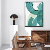 Shop Green Movement II Canvas Print a painted abstract themed framed canvas wall art print from The Print Emporium artwork collection - Buy Australian made fine art painting style stretched canvas prints for the home and your interior decor space, TPE-PC-PI464-CA-35X46-NF