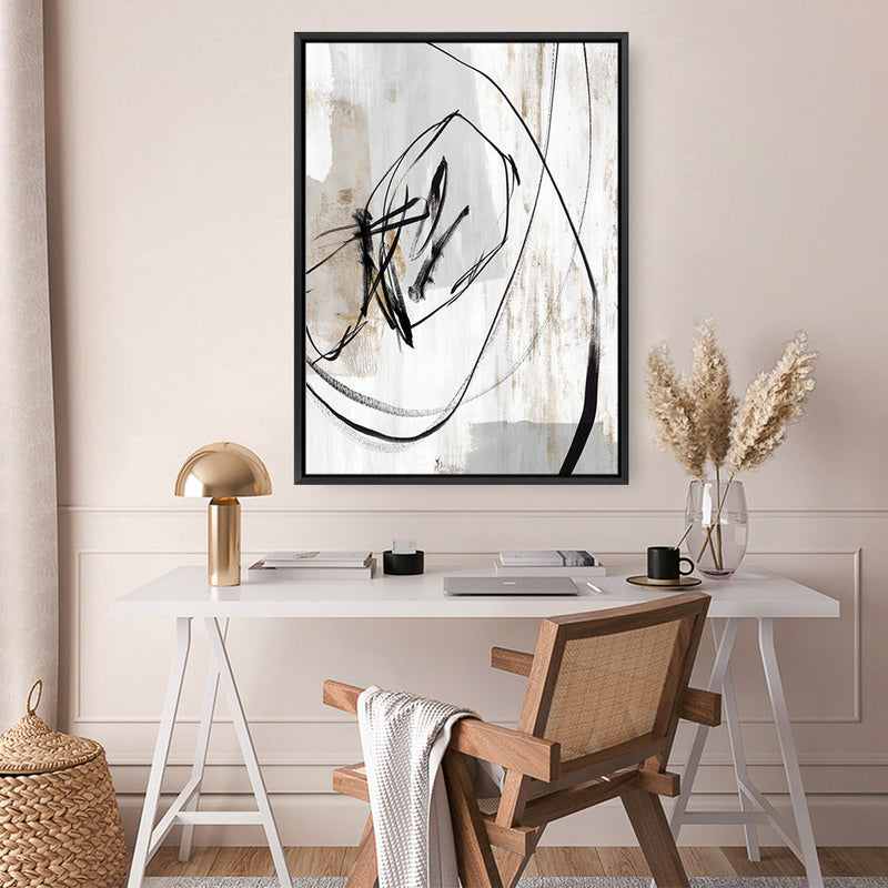 Shop Indentation I Canvas Print a painted abstract themed framed canvas wall art print from The Print Emporium artwork collection - Buy Australian made fine art painting style stretched canvas prints for the home and your interior decor space, TPE-PC-PG716-CA-35X46-NF
