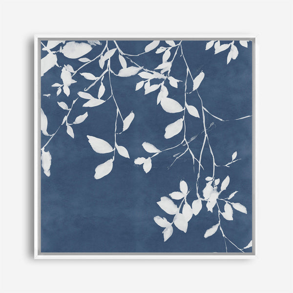Shop Indigo Sky II (Square) Canvas Print a painted abstract themed framed canvas wall art print from The Print Emporium artwork collection - Buy Australian made fine art painting style stretched canvas prints for the home and your interior decor space, TPE-PC-EZ873-CA-40X40-NF