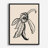 Shop Ink Sketch Flower Canvas Print a floral themed painted framed canvas wall art print from The Print Emporium artwork collection - Buy Australian made fine art painting style stretched canvas prints for the home and your interior decor space, TPE-WA-74430-CA-35X46-NF