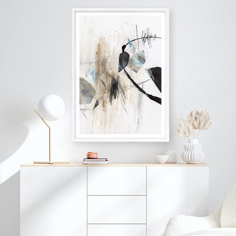 Shop Inked In Black I Art Print a painted abstract themed wall art print from The Print Emporium wall artwork collection - Buy Australian made fine art painting style poster and framed prints for the home and your interior decor room, TPE-PC-PG620-AP