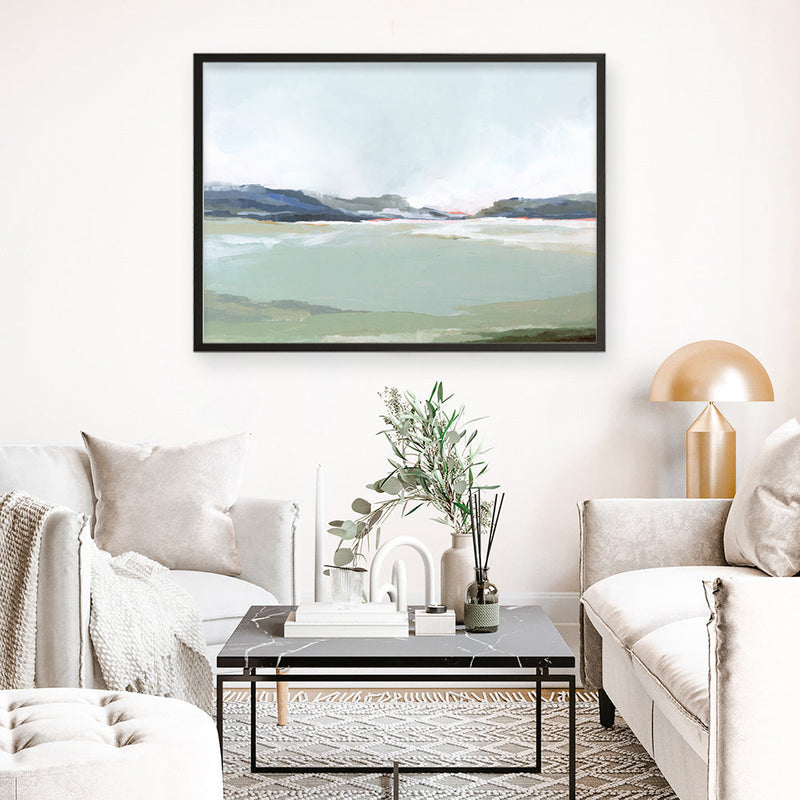 Shop Lakeside View I Art Print a painted abstract themed wall art print from The Print Emporium wall artwork collection - Buy Australian made fine art painting style poster and framed prints for the home and your interior decor room, TPE-PC-EZ972-AP
