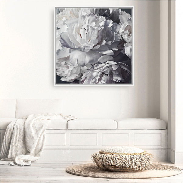 Shop Les Fleurs (Square) Canvas Print a floral themed painted framed canvas wall art print from The Print Emporium artwork collection - Buy Australian made fine art painting style stretched canvas prints for the home and your interior decor space, TPE-369-CA-40X40-NF