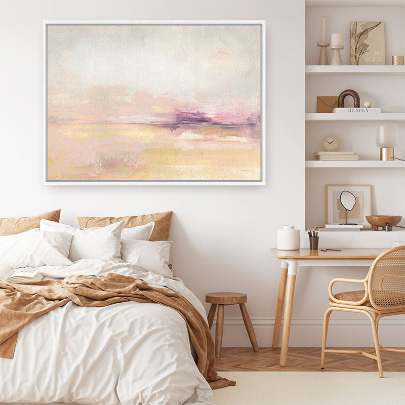Shop Light on the Water Canvas Print a painted abstract themed framed canvas wall art print from The Print Emporium artwork collection - Buy Australian made fine art painting style stretched canvas prints for the home and your interior decor space, TPE-WA-67219-CA-35X46-NF