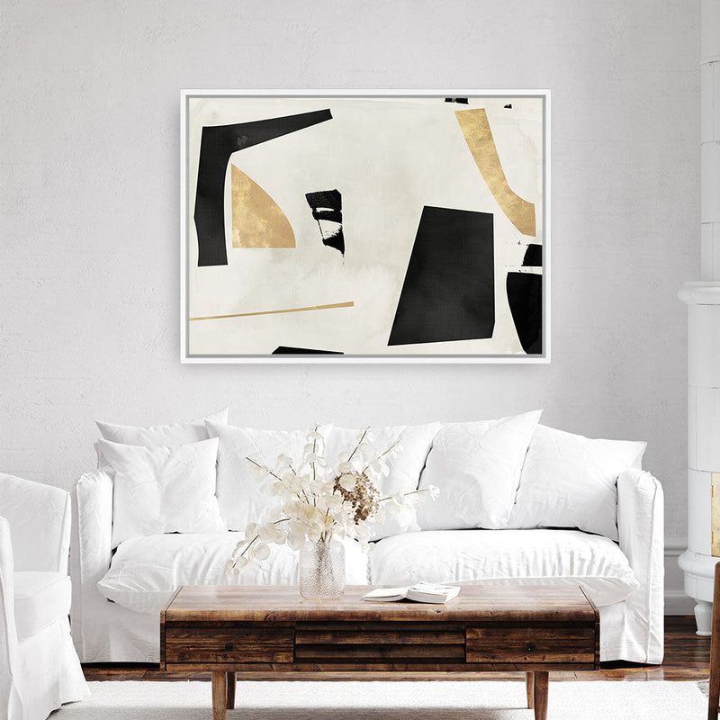 Shop Listening To Secrets Canvas Print a painted abstract themed framed canvas wall art print from The Print Emporium artwork collection - Buy Australian made fine art painting style stretched canvas prints for the home and your interior decor space, TPE-PC-EZ646-CA-35X46-NF