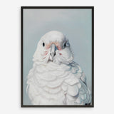Shop Milly The Umbrella Cockatoo Art Print a painted bird themed wall art print from The Print Emporium wall artwork collection - Buy Australian made fine art painting style poster and framed prints for the home and your interior decor room, TPE-202-AP