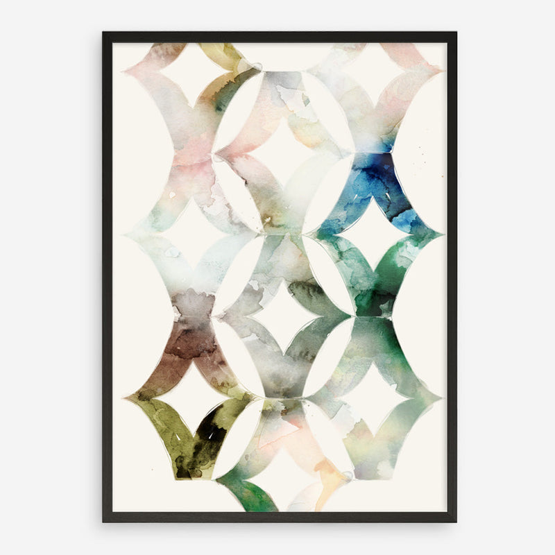 Shop Morocgraphic II Art Print a painted abstract themed wall art print from The Print Emporium wall artwork collection - Buy Australian made fine art painting style poster and framed prints for the home and your interior decor room, TPE-PC-SE216-AP