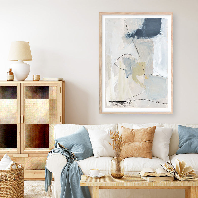Shop Neutral Abstract I Art Print a painted abstract themed wall art print from The Print Emporium wall artwork collection - Buy Australian made fine art painting style poster and framed prints for the home and your interior decor room, TPE-WA-69763-AP
