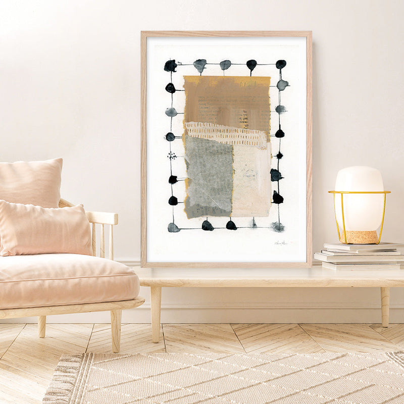 Shop Neutral Collage II Art Print a painted abstract themed wall art print from The Print Emporium wall artwork collection - Buy Australian made fine art painting style poster and framed prints for the home and your interior decor room, TPE-WA-73168-AP