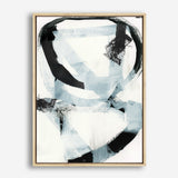 Shop Noir Shapes II Canvas Print a painted abstract themed framed canvas wall art print from The Print Emporium artwork collection - Buy Australian made fine art painting style stretched canvas prints for the home and your interior decor space, TPE-PC-WZ562-CA-35X46-NF