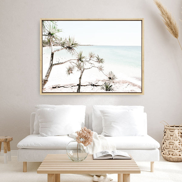 Shop North Stradbroke Island Views Photo Canvas Print a coastal themed photography framed stretched canvas print from The Print Emporium wall artwork collection - Buy Australian made prints for the home and your interior decor space, TPE-533-CA-35X46-NF