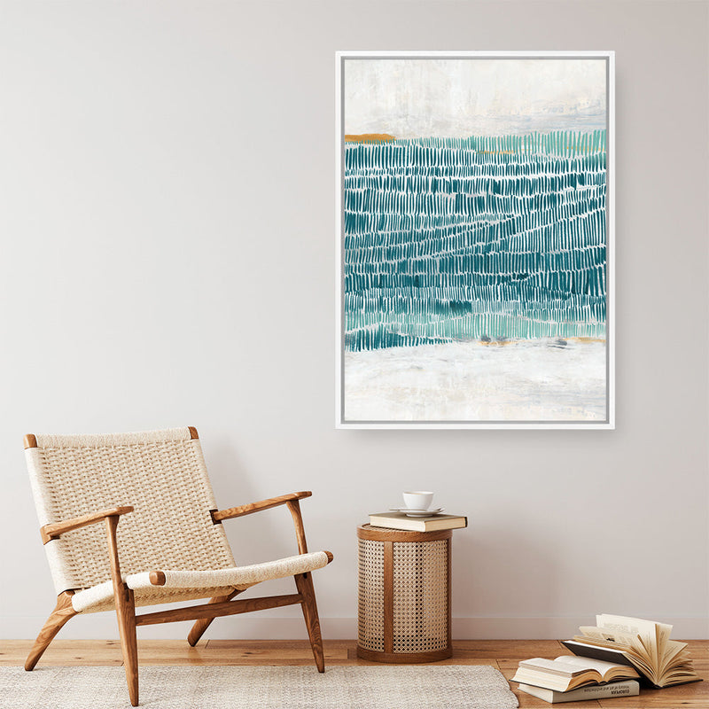 Shop Ocean Park I Canvas Print a painted abstract themed framed canvas wall art print from The Print Emporium artwork collection - Buy Australian made fine art painting style stretched canvas prints for the home and your interior decor space, TPE-PC-PI575-CA-35X46-NF