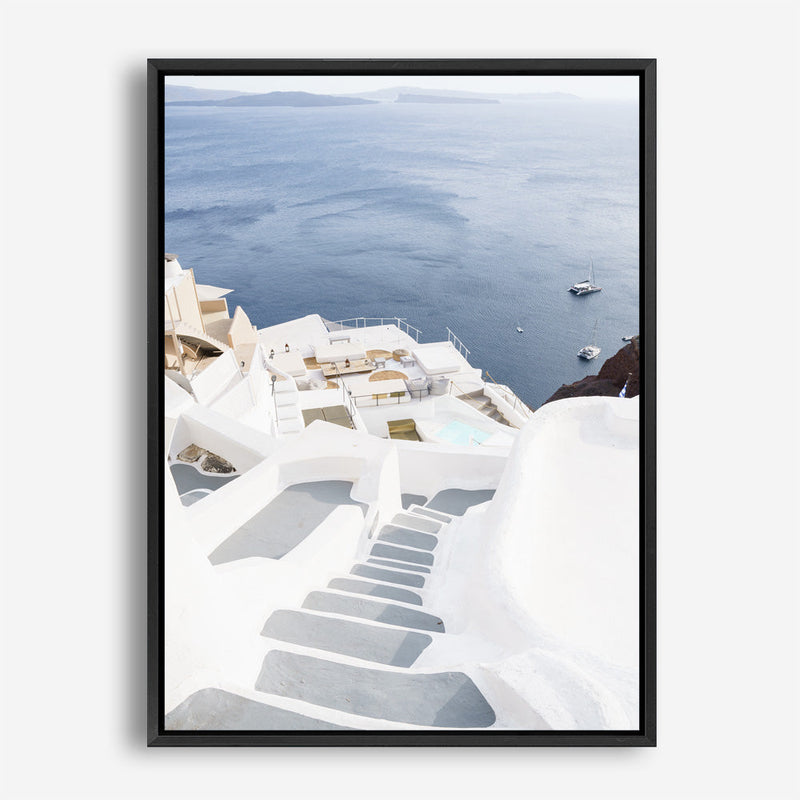 Shop Ocean Stairway Photo Canvas Print a coastal themed photography framed stretched canvas print from The Print Emporium wall artwork collection - Buy Australian made prints for the home and your interior decor space, TPE-1348-CA-35X46-NF