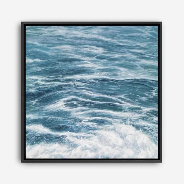 Shop Ocean Swell (Square) Canvas Print a coastal themed painted framed canvas wall art print from The Print Emporium artwork collection - Buy Australian made fine art painting style stretched canvas prints for the home and your interior decor space, TPE-049-CA-40X40-NF