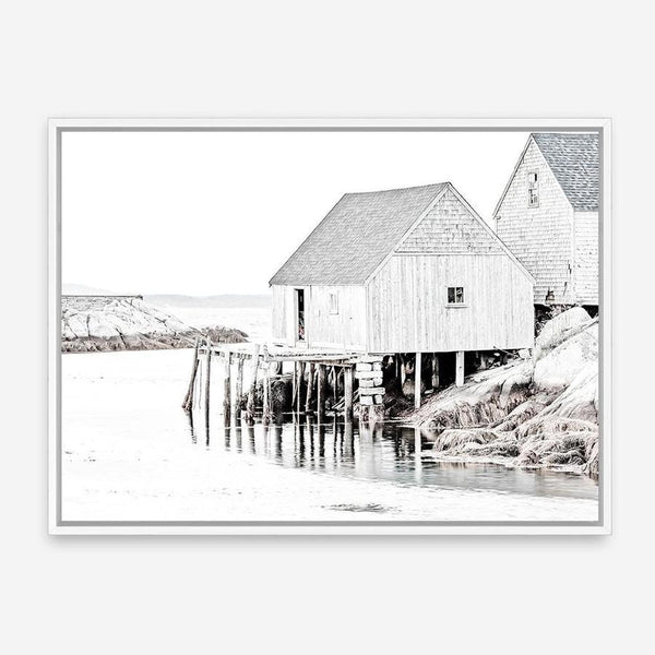 Shop Old Fishing Shack Photo Canvas Print a coastal themed photography framed stretched canvas print from The Print Emporium wall artwork collection - Buy Australian made prints for the home and your interior decor space, TPE-813-CA-35X46-NF