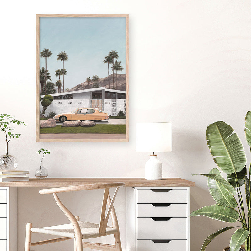 Shop Palm Springs Doorway 2 Art Print a coastal themed painted wall art print from The Print Emporium wall artwork collection - Buy Australian made fine art painting style poster and framed prints for the home and your interior decor room, TPE-195-AP