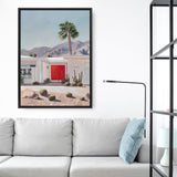 Shop Palm Springs Doorway 4 Canvas Print a coastal themed painted framed canvas wall art print from The Print Emporium artwork collection - Buy Australian made fine art painting style stretched canvas prints for the home and your interior decor space, TPE-206-CA-35X46-NF