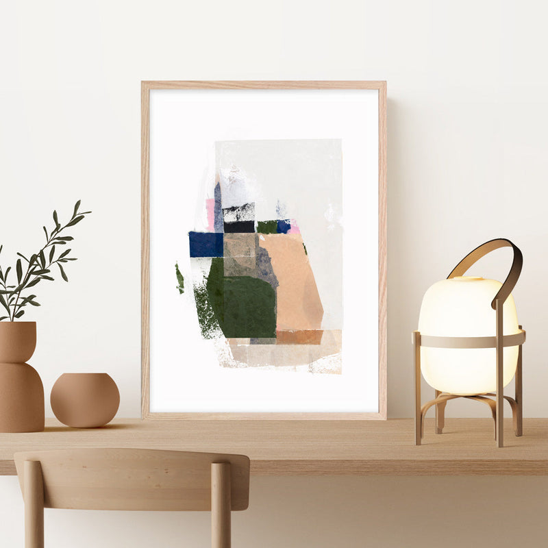 Shop Patchwork Pieces II Art Print a painted abstract themed wall art print from The Print Emporium wall artwork collection - Buy Australian made fine art painting style poster and framed prints for the home and your interior decor room, TPE-PC-PI524-AP