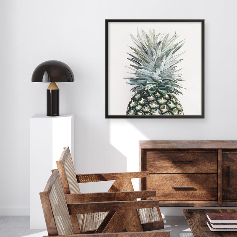 Shop Pineapple (Square) Art Print a painted style wall art print from The Print Emporium wall artwork collection - Buy Australian made fine art painting style poster and framed prints for the home and your interior decor room, TPE-350-AP