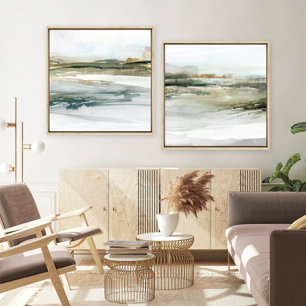 Shop Prologue I (Square) Canvas Print a painted abstract themed framed canvas wall art print from The Print Emporium artwork collection - Buy Australian made fine art painting style stretched canvas prints for the home and your interior decor space, TPE-PC-EZ362-CA-40X40-NF